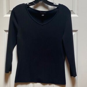 Classiques Entier Black V Neck Sweater